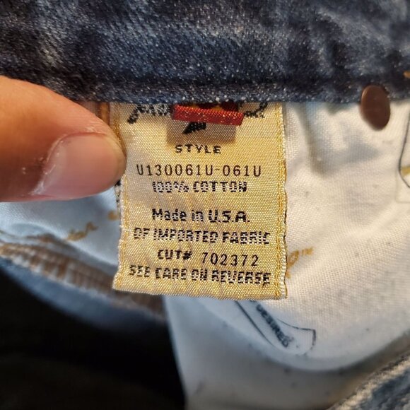 7 For All Mankind Flared Denim Jeans Mid Rise Dark Wash Size 30 Womens Blue - Picture 6 of 14